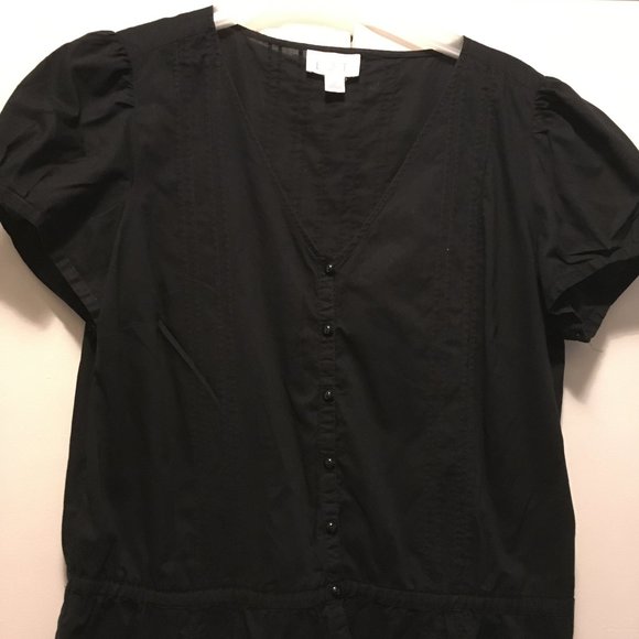Ann Taylor LOFT Tops - Ann Taylor Loft Black Peasant Top